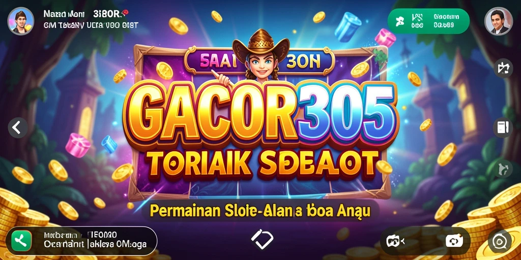 Tampilan gameplay GACOR305 yang menarik dan penuh warna.