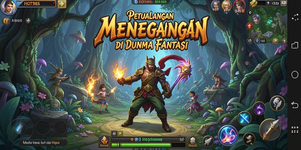 Screenshot HOT985 menampilkan aksi seru di dunia petualangan.