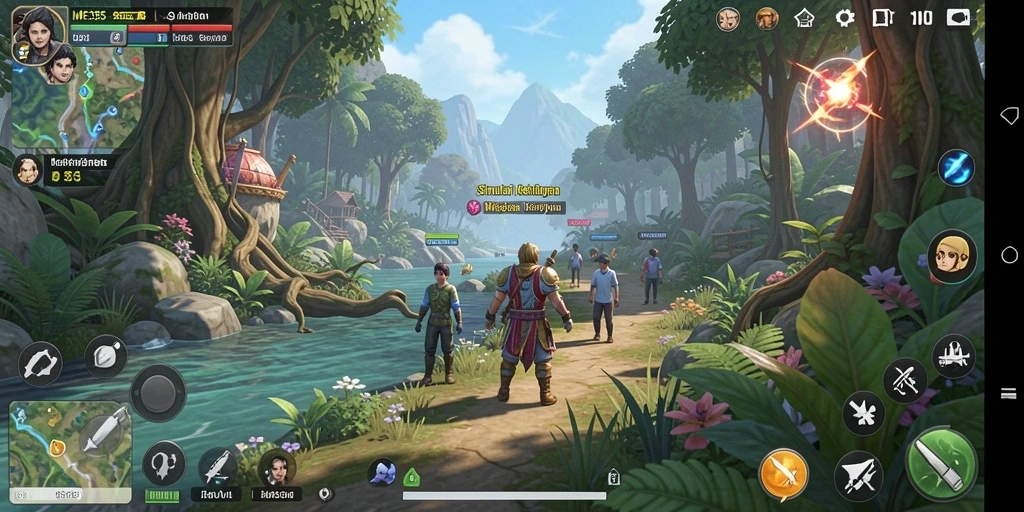 Tampilan gameplay menarik dari ME355 dengan karakter dan lingkungan yang dinamis.