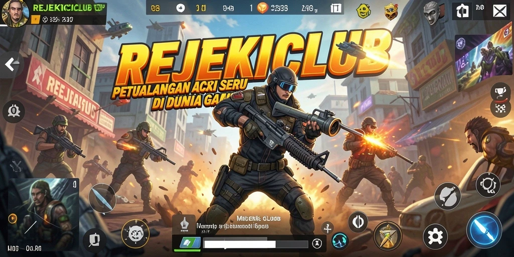Tampilan seru dari gameplay REJEKICLUB di tengah aksi.