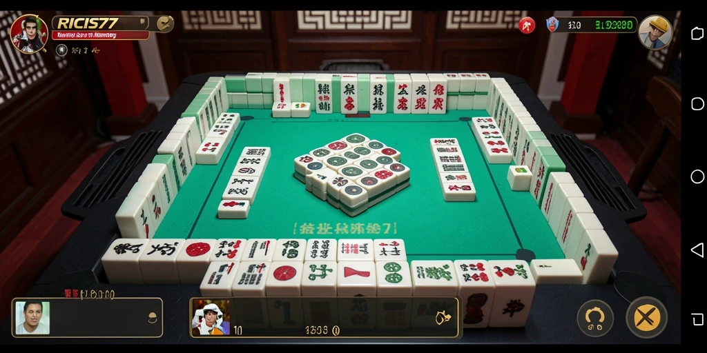 Tampilan gameplay Mahjong RICIS77 yang menarik dan penuh tantangan.