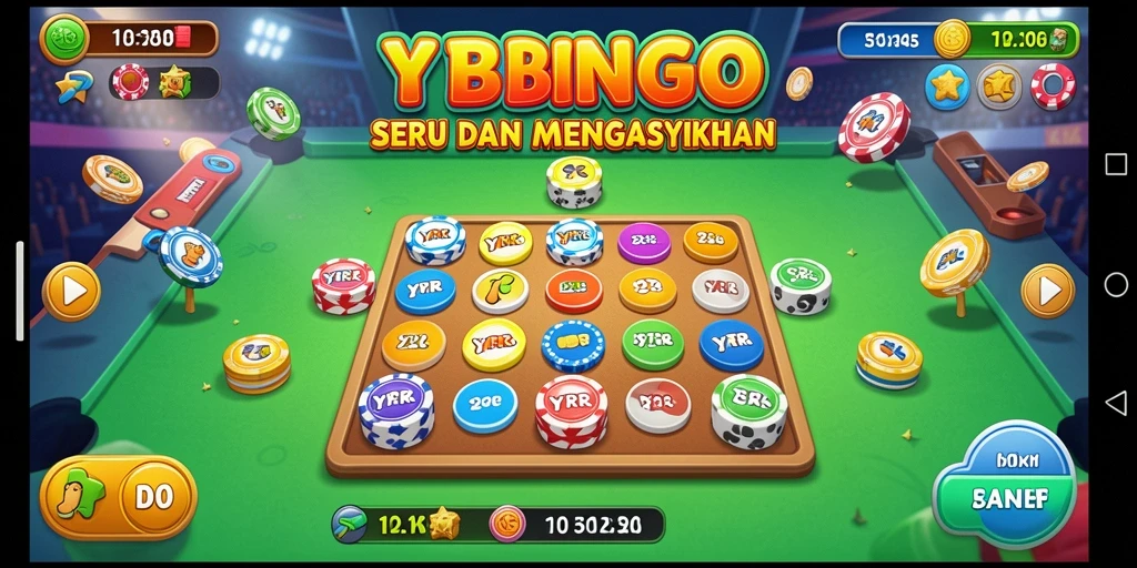 Tampilan gameplay seru dan menarik dari permainan Bingo YYRR.